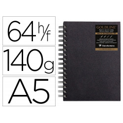 Carnet goldline spirale a5...