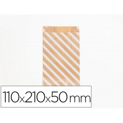 Pochettes kraft rayures...