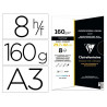 Papier dessin grain clairefontaine a3 noir 160gr 8f