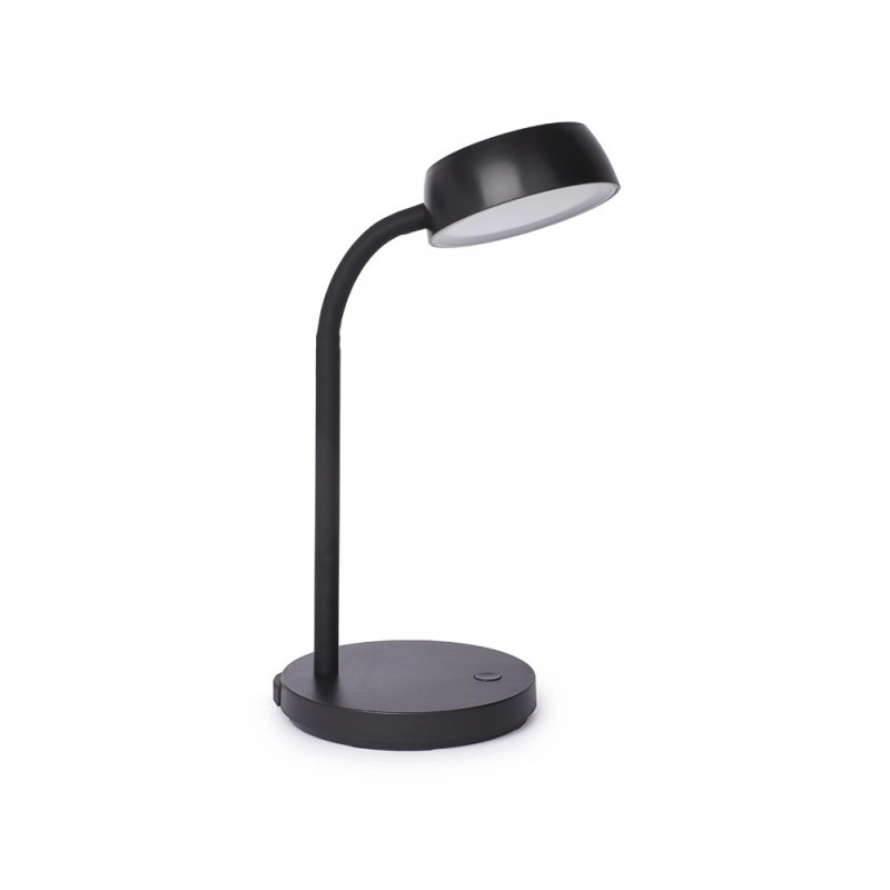 Luminaire bureau maul led joy hauteur 30cm support diametre 15cm tete diametre 11cm coloris noir