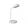 Luminaire bureau maul led joy hauteur 30cm support diametre 15cm tete diametre 11cm coloris blanc