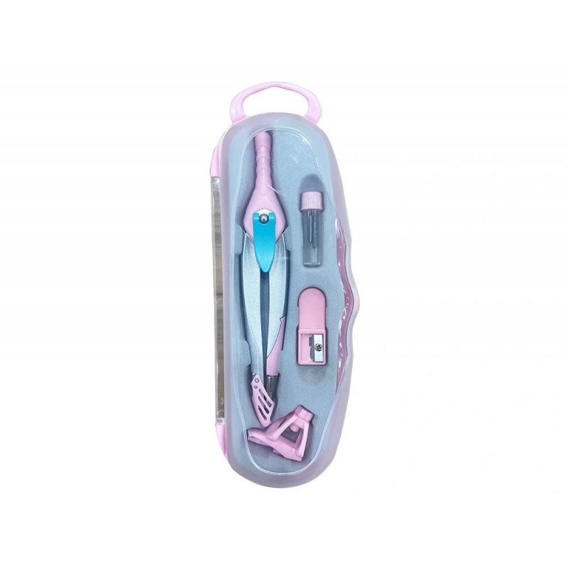 Compas liderpapel lock device adaptateur universel et mines coloris rose clair