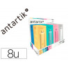 Presentoir antartik bouteille isotherme acier inoxydable sans bpa 500ml coloris assortis 8 unites
