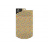 Pochette cadeau clairefontaine pliable 30x40cm kraft motif pois multicolores