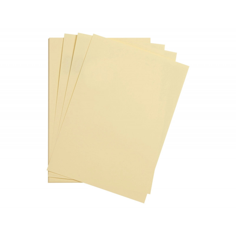 Feuille papier clairefontaine maya 270g 500x700mm coloris chamois paquet 25 unites