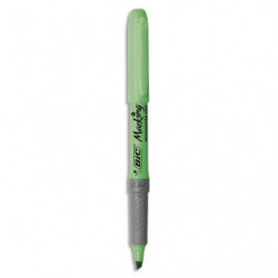 BIC Highlighter Grip Surligneurs Pointe Biseautée - Vert