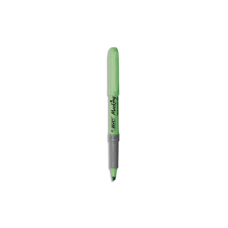 BIC Highlighter Grip Surligneurs Pointe Biseautée - Vert