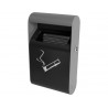 Cendrier coldis mural etouffoir 1,5l coloris noir