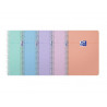 Carnet oxford smart spirale 105x148mm 100 pages optik paper 5x5 coloris pastel assortis lot 20 unites