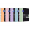 Cahier oxford smart spirale 4 trous a6 100 pages optik paper5x5 coloris pastel assortis lot 20 unites
