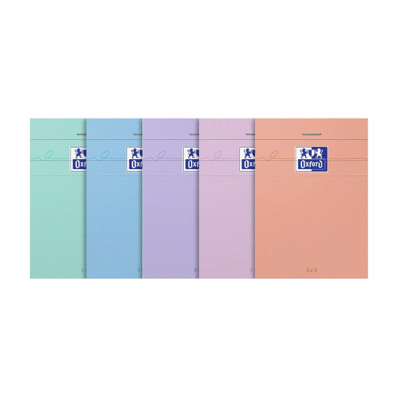 Bloc oxford smart agrafe 74x105mm 160 pages optik paper 5x5