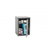 Coffre-fort phoenix securite vela home & office ss0804k taille 4 serrure a cle coloris gris fonce
