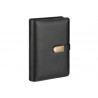 Budget planner viquel a5 pu 190x130x30mm fermeture aimantee coloris noir