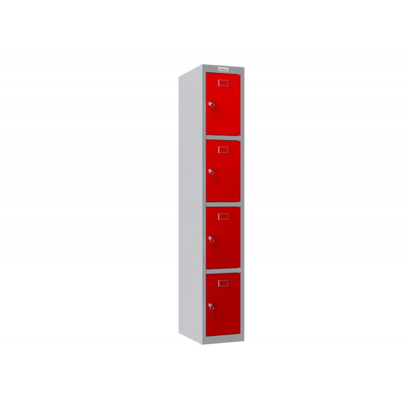 Casier personnel phoenix serie pl pl1430grk serrure a cle coloris rouge