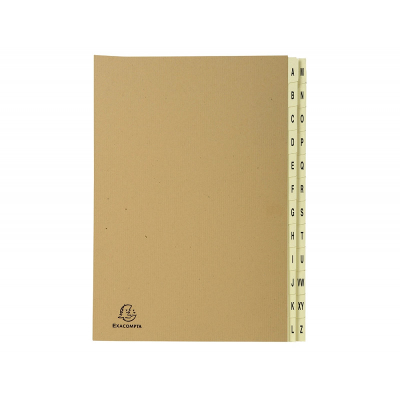Trieur exacompta forever kraft a-z 24 compartiments coloris brun