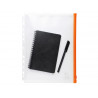Pochette zip perforee exacompta exactive a4 pp fermeture coloris orange paquet 5 unites