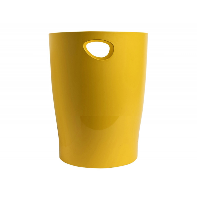 Corbeille a papier exacompta ecobin beeblue capacite 15l coloris safran