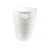 Corbeille a papier exacompta ecobin office capacite 15l coloris blanc