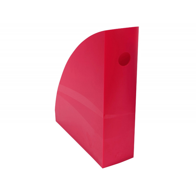 Porte-revues exacompta mag-cube iderama a4+ oeillet de prehension coloris framboise