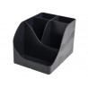 Pot a crayons exacompta pen-wave neo deco 5 compartiments coloris noir