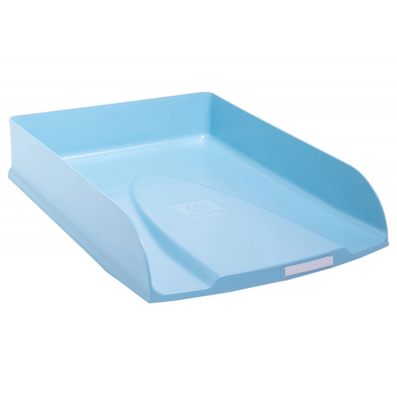 Corbeille courrier exacompta combo styli skandi a4+ superposable verticale/escalier coloris bleu givre