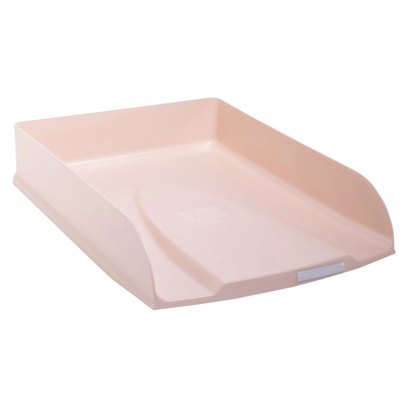 Corbeille courrier exacompta combo styli skandi a4+ superposable verticale/escalier coloris nude