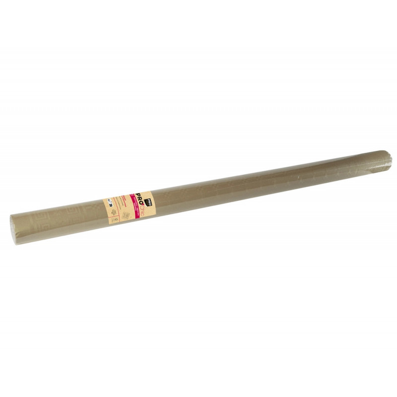 Nappe papier damasse exacompta coloris ficelle rouleau 1,18x25m