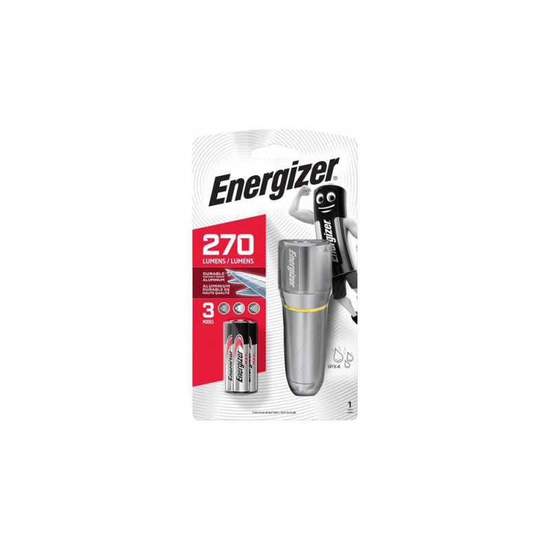 Torche a main energize vision hd metal 3 aaa 270 lumens 84m 2h30