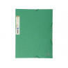 Chemise 3 rabats exacompta forever a4 carte recyclee 380gr fermeture elastique coloris vert
