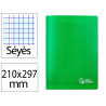 Cahier piqure liderpapel couverture pp 210x297mm 96p seyes coloris vert