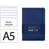 Carnet fermeture elastique antartik notes couverture rigide a5 ligne 100 feuilles 80gr fsc coloris bleu marine