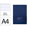 Carnet fermeture elastique antartik notes couverture rigide a4 ligne 100 feuilles 80gr fsc coloris bleu marine
