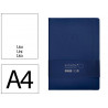Carnet fermeture elastique antartik notes couverture rigide a4 papier uni ivoire 100 feuilles 80gr fsc bleu marine