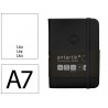 Carnet fermeture elastique antartik notes couverture rigide a7 papier uni ivoire 80 feuilles 80gr fsc coloris noir