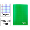 Cahier piqure liderpapel couverture pp 240x320mm 48p seyes coloris vert