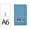 Carnet fermeture elastique antartik notes couverture rigide a6 papier uni ivoire 100 feuilles 80gr fsc bleu ciel