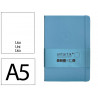 Carnet fermeture elastique antartik notes couverture rigide a5 papier uni ivoire 100 feuilles 80gr fsc bleu ciel