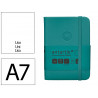 Carnet fermeture elastique antartik notes couverture rigide a7 papier uni ivoire 80feuilles 80gr fsc vert paon