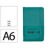 Carnet fermeture elastique antartik notes couverture rigide a6 papier uni ivoire 100 feuilles 80gr fsc vert paon