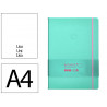 Carnet fermeture elastique rose antartik notes couverture rigide a4 papier uni ivoire 100 feuilles 80gr fsc turquoise