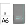Carnet fermeture elastique turquoise antartik notes couverture rigide a6 papier uni ivoire 100 feuilles 80gr fsc gris