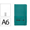 Carnet fermeture elastique antartik notes couverture souple a6 papier uni ivoire 100 feuilles 80gr fsc vert paon