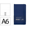 Carnet fermeture elastique antartik notes couverture souple a6 papier uni ivoire 100 feuilles 80gr fsc bleu marine