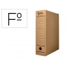 Boite a archives liderpapel carton recycle 325g/m2 dos 100mm kraft 365x100x251mm
