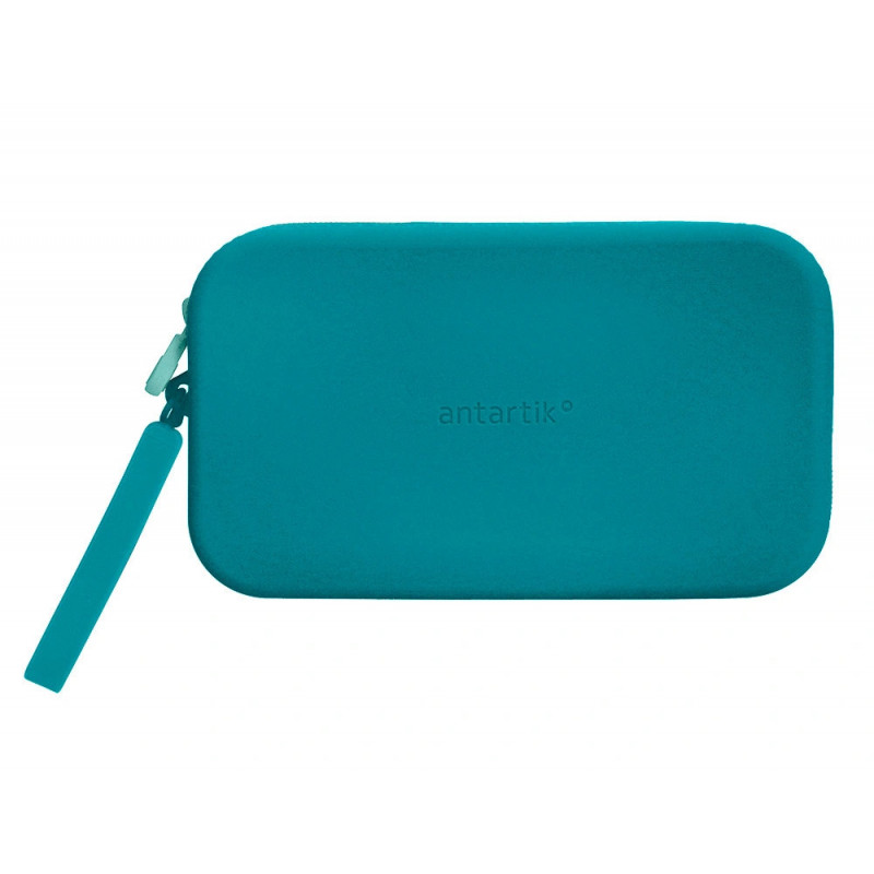 Fourre-tout antartik plat en silicone modele tropical dive 190x120x25mm coloris turquoise