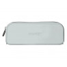 Fourre-tout antartik rectangulaire 1 compartiment en silicone modele prisma 185x50x75mm coloris gris