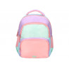 Sac a dos liderpapel scolaire multipoches et multicouleurs pastel 35x11x27cm
