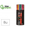 Marqueur liderpapel acrylique base eau tous support pointe ronde 3mm coloris assortis boite 8 unites