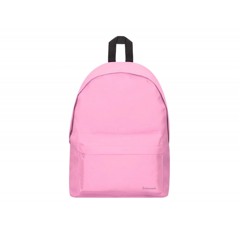 Sac a dos liderpapel 1 compartiment 40x12,5x30cm coloris rose