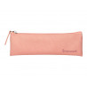 Fourre-tout liderpapel plat mince 1 compartiment 20x6cm coloris rose peche